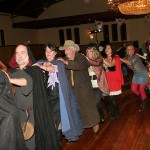 Line dancing at the Castle